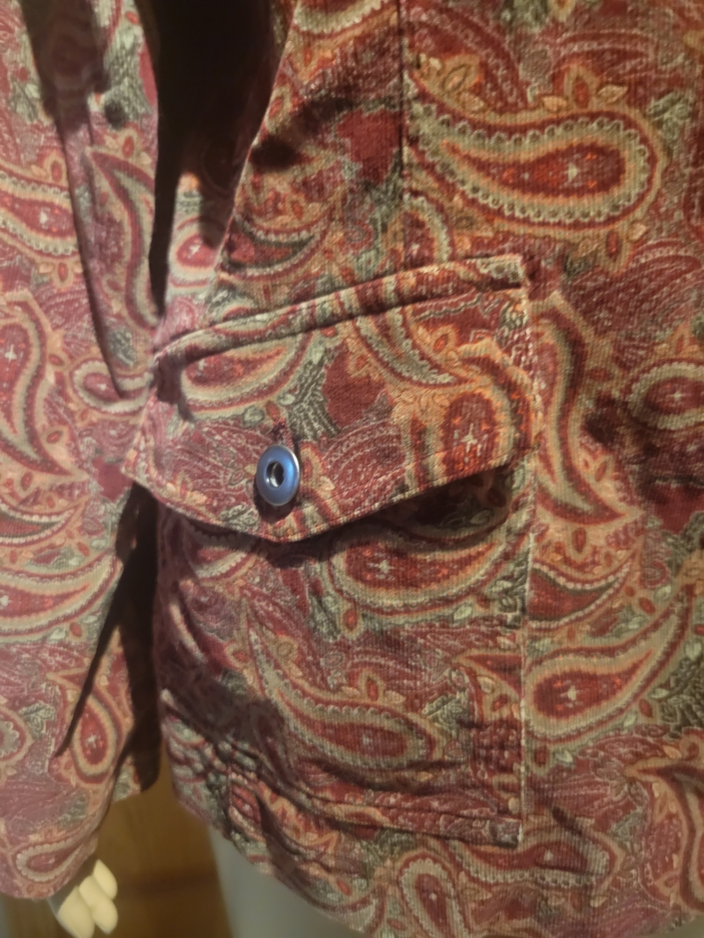 Christopher & Banks Paisley Button-Front Utility Jacket - Picture 7 of 8